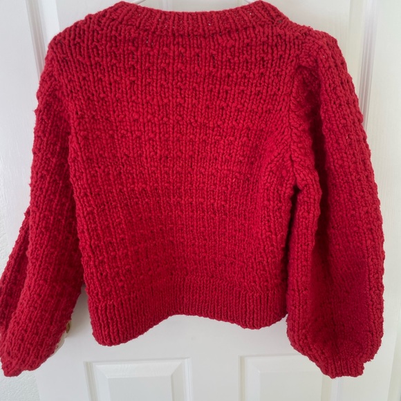 Christy Dawn Nola Cardigan in Crimson - Picture 4 of 5